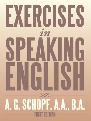 cover image of Exercises in Speaking English